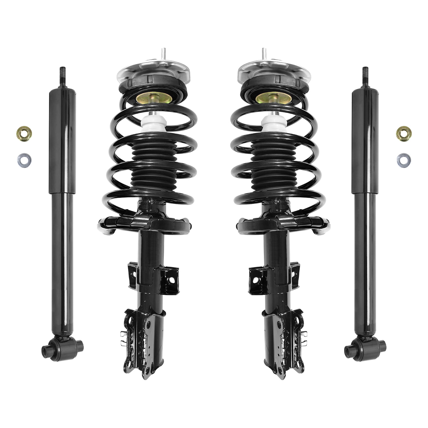 Unity Automotive 4-11861-259340-001 Fnt & Rr Complete Strut Assembly Shock Kit For 2001-2009 Volvo S60, 1999-2006 Volvo S80, 2001-2007 Volvo V70