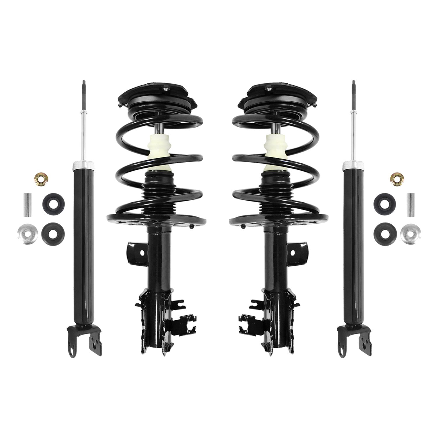 Unity Automotive 4-11595-255030-001 4 Wheel Strut & Shock Absorber Kit Fits 2007-2011 Nissan Altima Hybrid Models Only