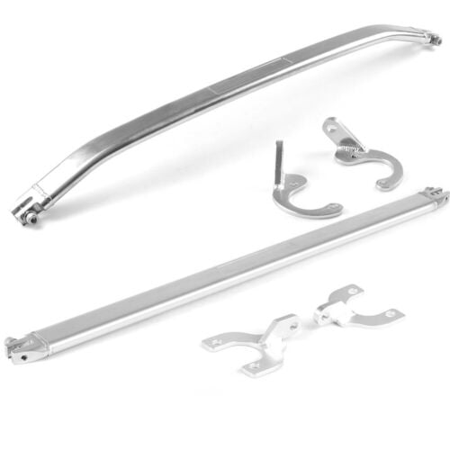Front + Rear Strut Tie Bar For 92-00 Civic EG EK/93-97 Del Sol/94-01 Integra DC2
