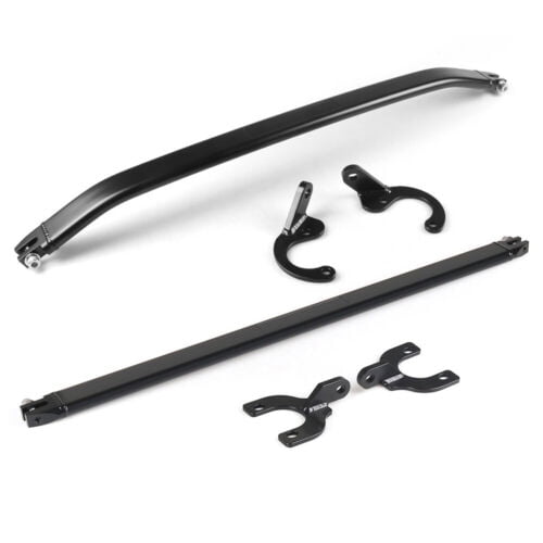 Front+Rear Strut Tie Bar For 92-00 Civic EG EK/93-97 Del Sol/94-01 Integra DC2