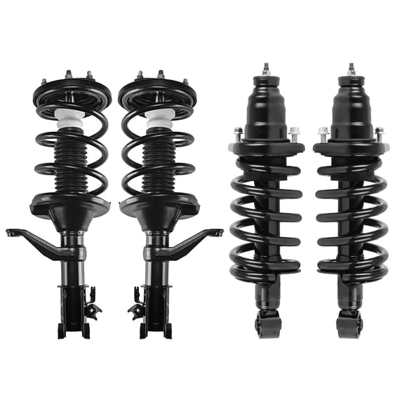 Front Rear Struts & Coil Spring Assembly for 2003 2004 - 2011 Honda Element