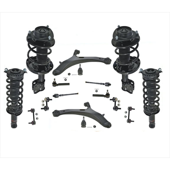 Front & Rear Struts Control Arms Ball Joints 14Pcs fits for Subaru Legacy 05-09