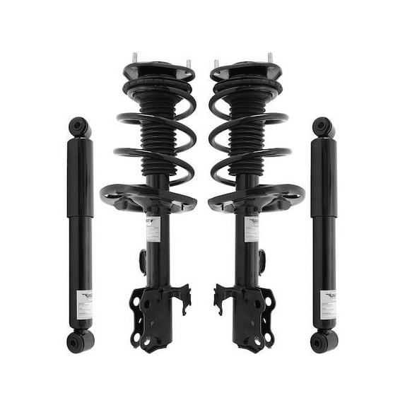 Front and Rear Suspension Strut Coil Spring and Shock Absorber Assembly Kit - 4 Piece - Compatible with 2006 - 2008 Toyota RAV4 (Excludes Sport Package) 2007