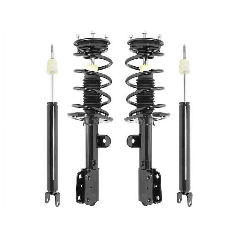 Front and Rear Suspension Strut Coil Spring and Shock Absorber