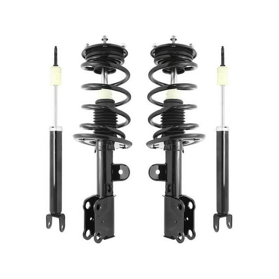 Front and Rear Suspension Strut Coil Spring and Shock Absorber Assembly Kit - 4 Piece - Compatible with 2013 - 2018 Ford Taurus 3.5L V6 (Excludes SHO, Police Models, and 4-Cylinder) 2014 2015