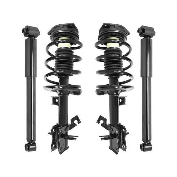 Front and Rear Suspension Strut and Shock Absorber Assembly Kit - 4 Piece - Compatible with 2007 - 2012 Nissan Sentra (Excludes SE-R and SE-R Spec V Models) 2008 2009 2010 2011