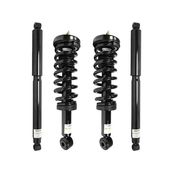 Front and Rear Suspension Strut and Shock Absorber Assembly Kit - 4 Piece - Compatible with 2009 - 2013 Ford F-150 (Excludes Rear Wheel Drive and Torsion Suspension) 2010 2011 2012