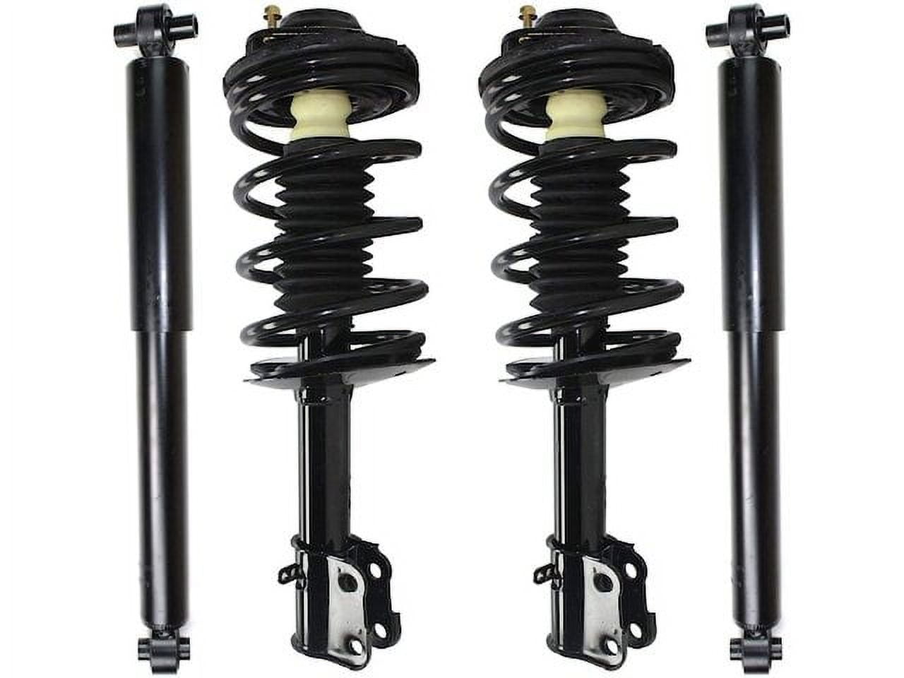 Front and Rear Suspension Strut and Shock Absorber Assembly Kit Compatible with 2001 2010
