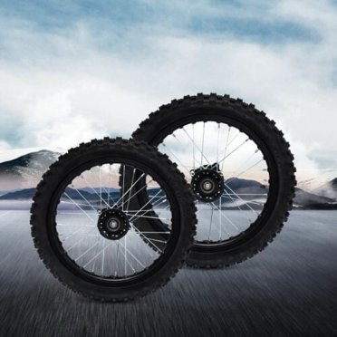 Front 60/100-14 & Rear 80/100-12 Motocross Tyre Set With Tubes For Dirt Bikes Pit Pro