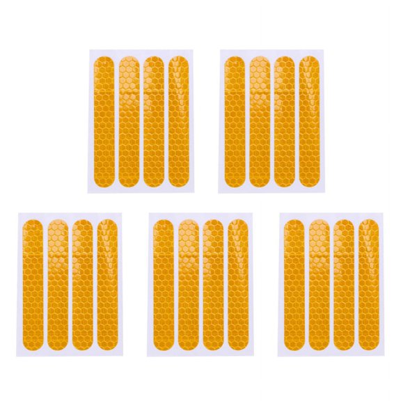 Front Rear Wheel Cover Protective Reflective Sticker for Max G30 20PCS, Yellow