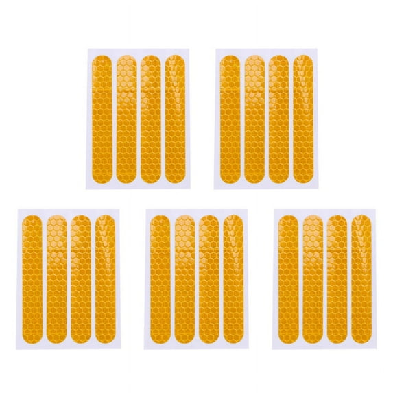 Front Rear Wheel Cover Protective Reflective Sticker for Max G30 20PCS, Yellow