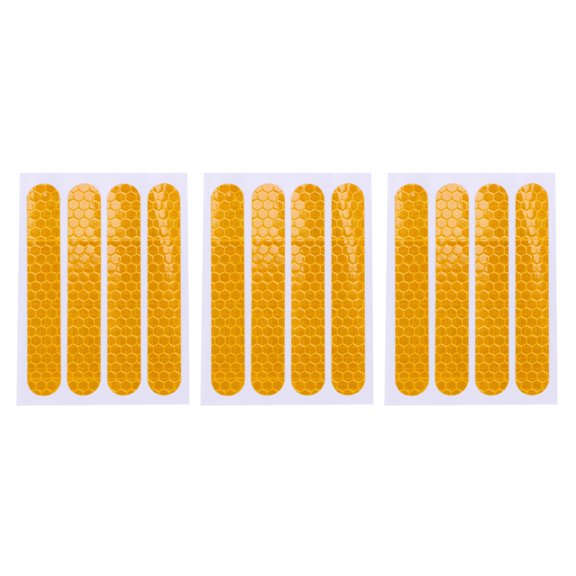 Front Rear Wheel Cover Protective Shell Reflective Sticker for Max G30 Scooter Accessories 12PCS, Yellow