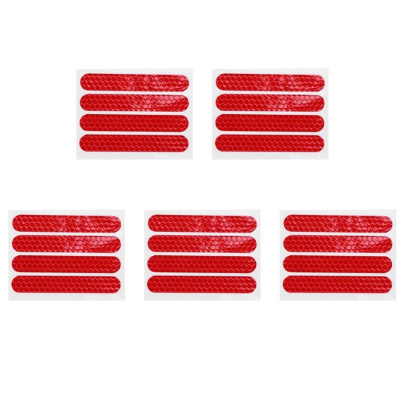 Front Rear Wheel Cover Protective Shell Reflective Sticker for Max G30 Scooter Accessories 20PCS, Red