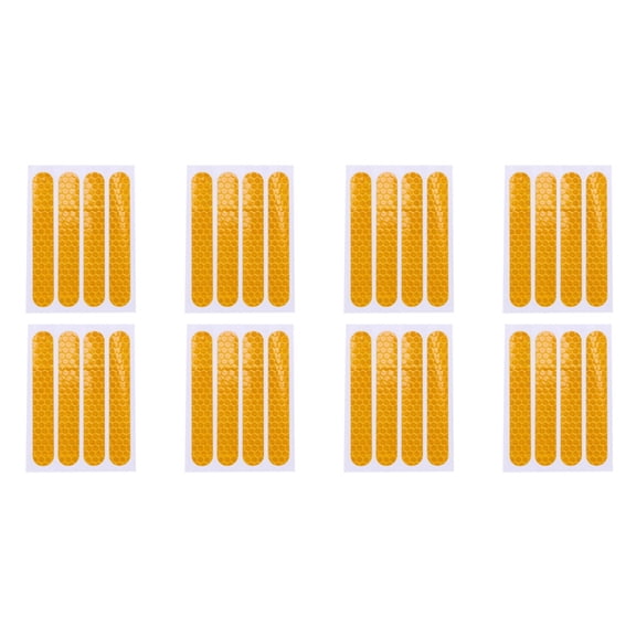Front Rear Wheel Cover Protective Shell Reflective Sticker for Max G30 Scooter Accessories 32PCS, Yellow