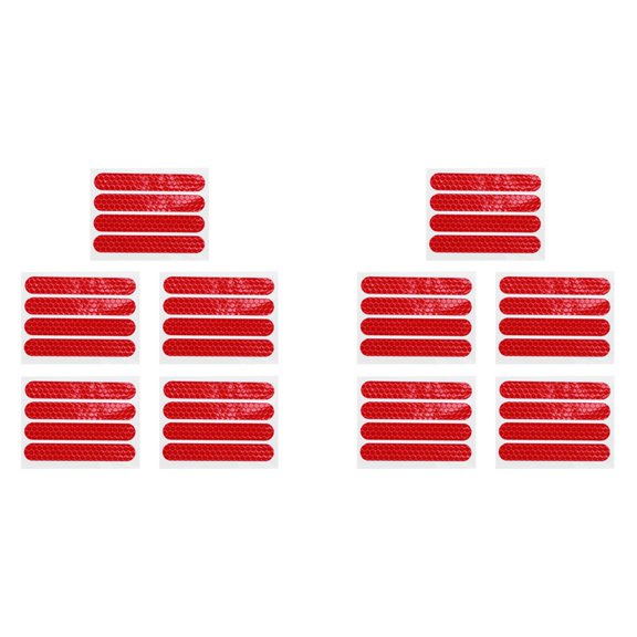 Front Rear Wheel Cover Protective Shell Reflective Sticker for Max G30 Scooter Accessories 40PCS, Red