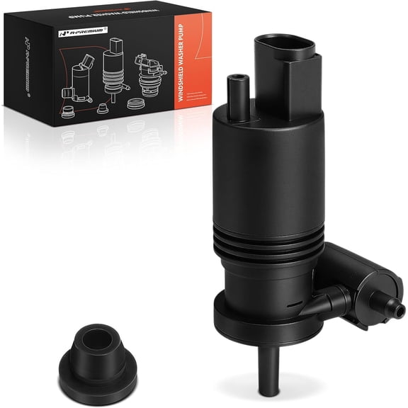 Front or Rear Windshield Washer Pump Compatible with Jeep Grand Cherokee, Wrangler, Compass, Patriot, Liberty & Dodge Grand Caravan, Journey, Durango, Caliber & Chrysler Town & Country