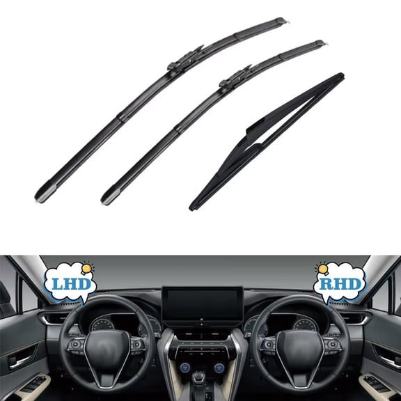 Front Rear Wiper Blades Set For Abarth Fiat Punto 199 Grande Punto 2005 - 2018 Windshield Brushes Window Windscreen 2010 2011