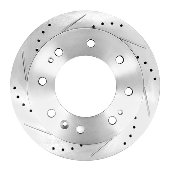 Front Right 355mm Drilled Slotted Brake Disc Rotors For 2011-2017 GMC Sierra 3500 HD