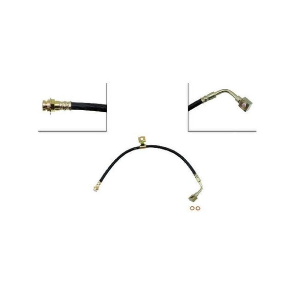 Front Right Brake Hose - Compatible with 1983 - 1995 Chevy G20 1984 1985 1986 1987 1988 1989 1990 1991 1992 1993 1994