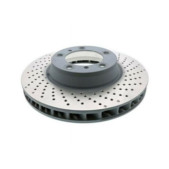 Front Right Brake Rotor - Compatible with 2017 - 2022 Porsche 718 Cayman 2018 2019 2020 2021