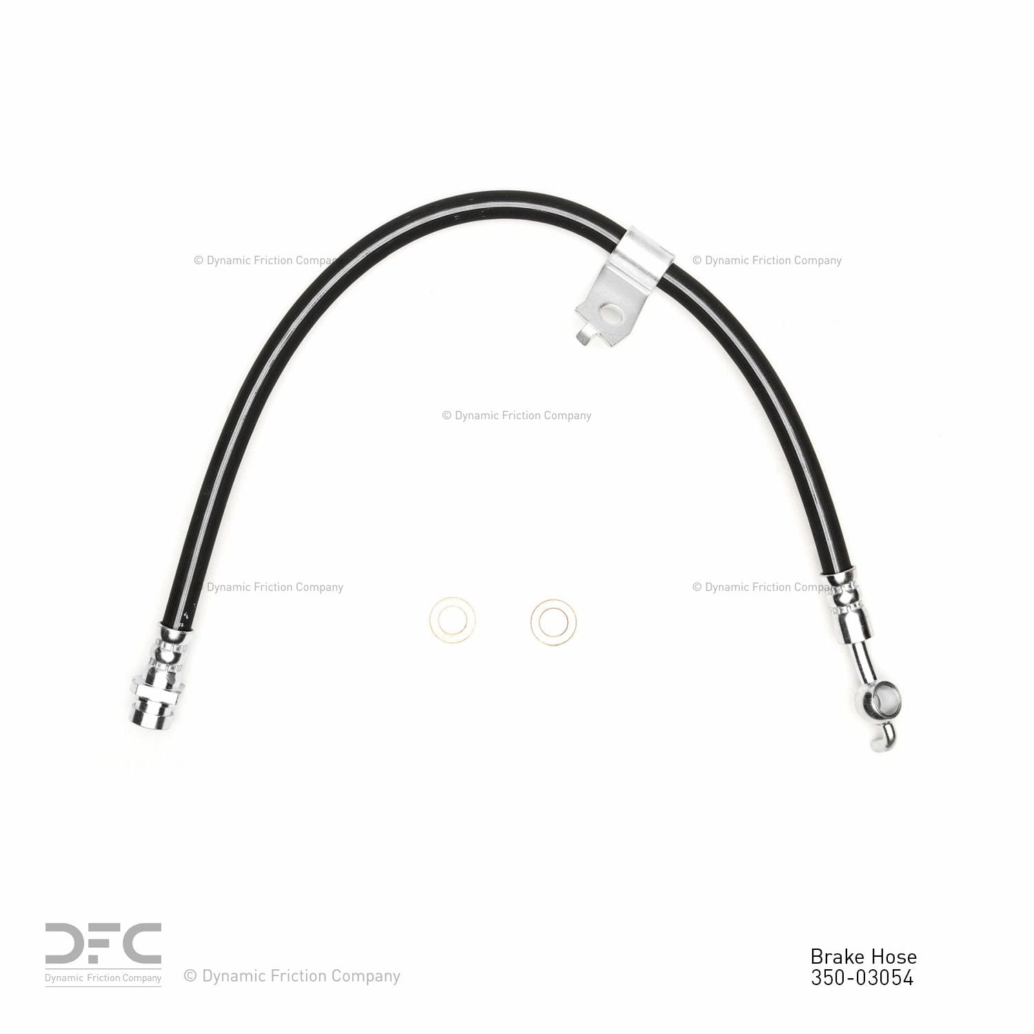 Front Right Dynamic Friction Company Brake Line Hose 350-03054 For 2010-2016 Hyundai Genesis Coupe