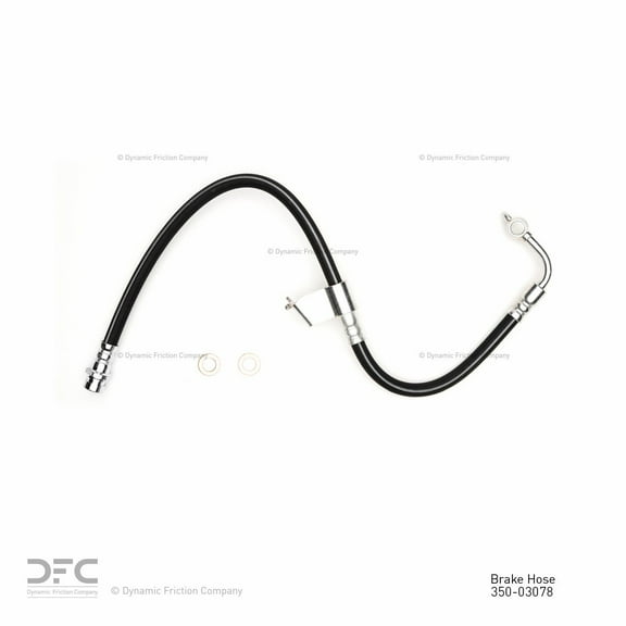 Front Right Dynamic Friction Company Brake Line Hose 350-03078 For 2015-2016 Hyundai Genesis, 2017 Genesis G80