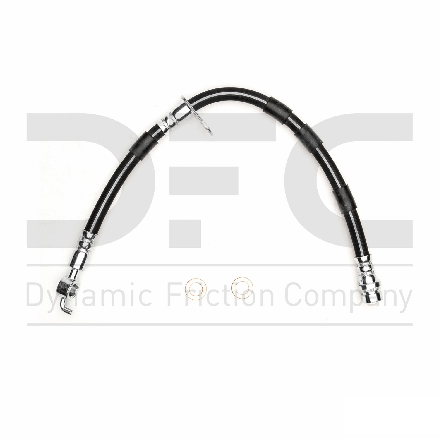 Front Right Dynamic Friction Company Brake Line Hose 350-54103 For 2014-2017 Ford Fiesta