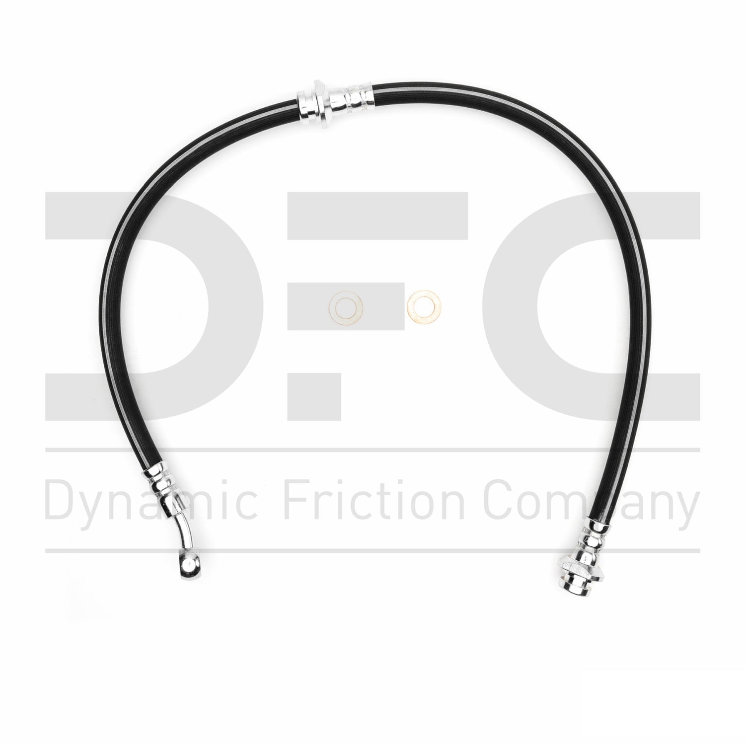 Front Right Dynamic Friction Company Brake Line Hose 350-67107 For 2014-2019 Nissan Rogue, 2017-2019 Nissan Rogue Sport