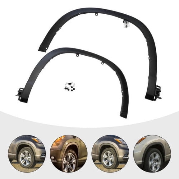 Front Right+Left Side Fender Flares For 2014 2015 2016 2017 Toyota Highlander 2X