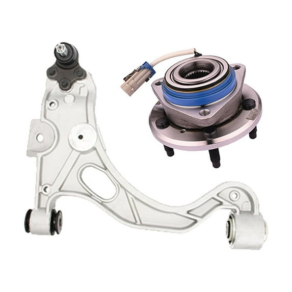 Front Right Lower Control Arm Ball Joint-Wheel Hub Bearing Assembly For 2000-2005 Pontiac Bonneville