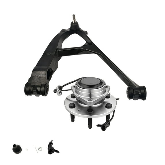 Front Right Lower Control Arm Ball Joint-Wheel Hub Bearing Assembly For 2000-2006 GMC Yukon XL 1500 RWD