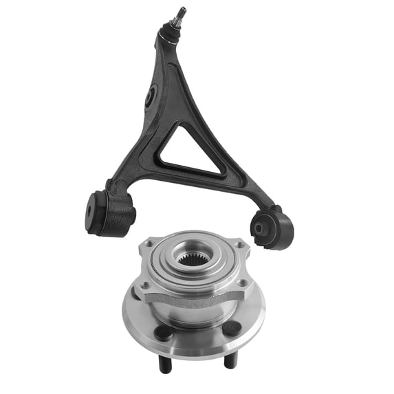 Front Right Lower Control Arm Ball Joint-Wheel Hub Bearing Assembly For 2007-2010 Dodge Charger