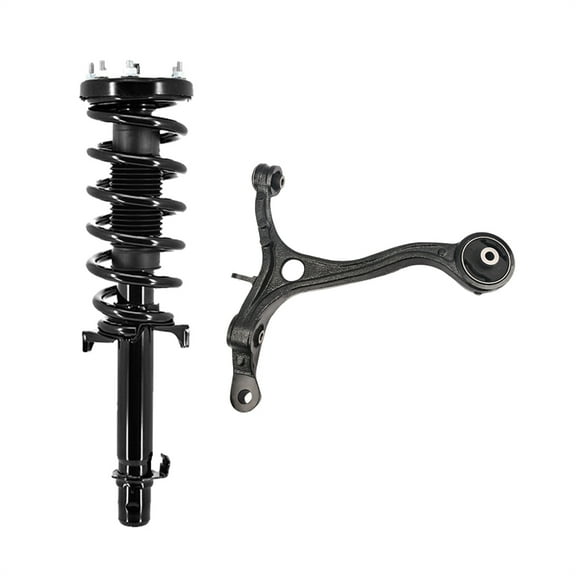 PM Auto Front Right Lower Control Arm-Quick Complete Strut-Coil Spring Assembly For 2009-2014 Acura TSX Sedan