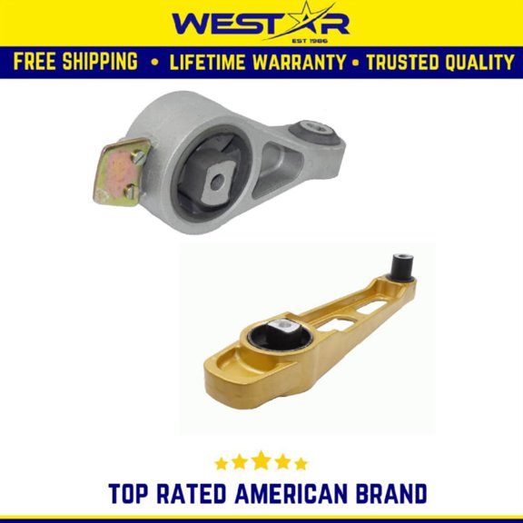 Front Right Motor Mount Set 2PCS Compatible for 2001 - 2002 Chrysler PT Cruiser 2.4L Replaces 2948 2949