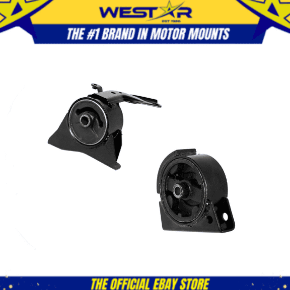 Front & Right Motor Mount Set for 1993 - 1997 Geo Prizm 1.8L for Auto Trans 2PCS