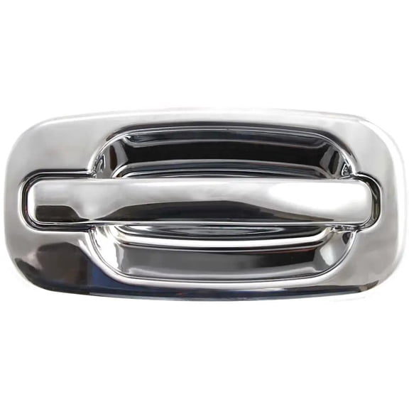 Front Right (Passenger Side) Exterior Door Handle Compatible with 1999-2007 GMC Sierra GMC Yukon Chrome Without Key Hole 15745149-PFM 15034985-PFM 3500 Classic SL 3500 Classic SLE