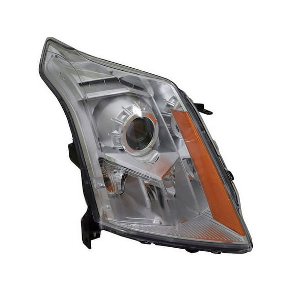 Front Right Passenger Side Halogen Headlight Assembly - Includes Bulbs - Compatible with 2014 - 2016 Cadillac SRX 2015