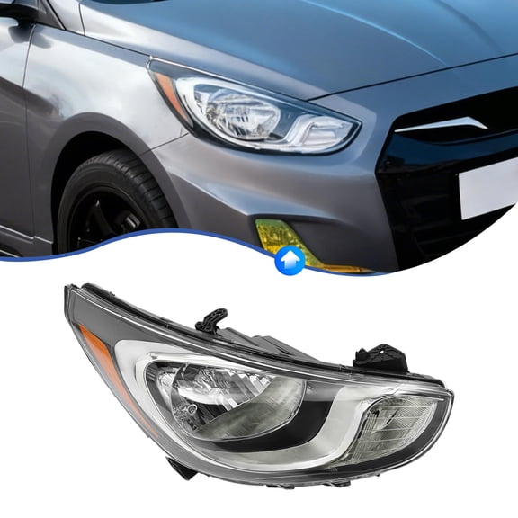 Front Right Passenger Side Halogen Headlight Headlamp Assembly For 2012 2013 2014 Hyundai Accent 921021R010