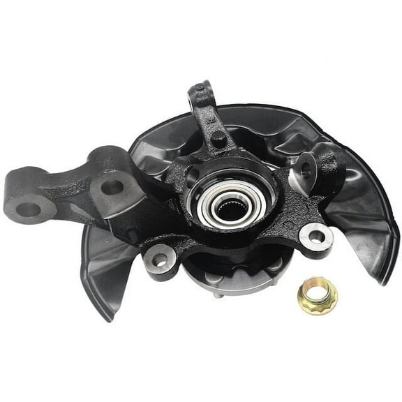 Front Right Passenger Side Wheel Hub Bearing Kit - Loaded Knuckle - Compatible with 2003 - 2008 Toyota Corolla 2004 2005 2006 2007