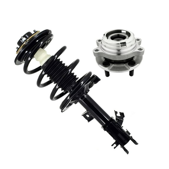 Front Right Quick Complete Strut-Coil Spring Assembly-Wheel Hub Bearing Assembly For 2004-2009 Nissan Quest