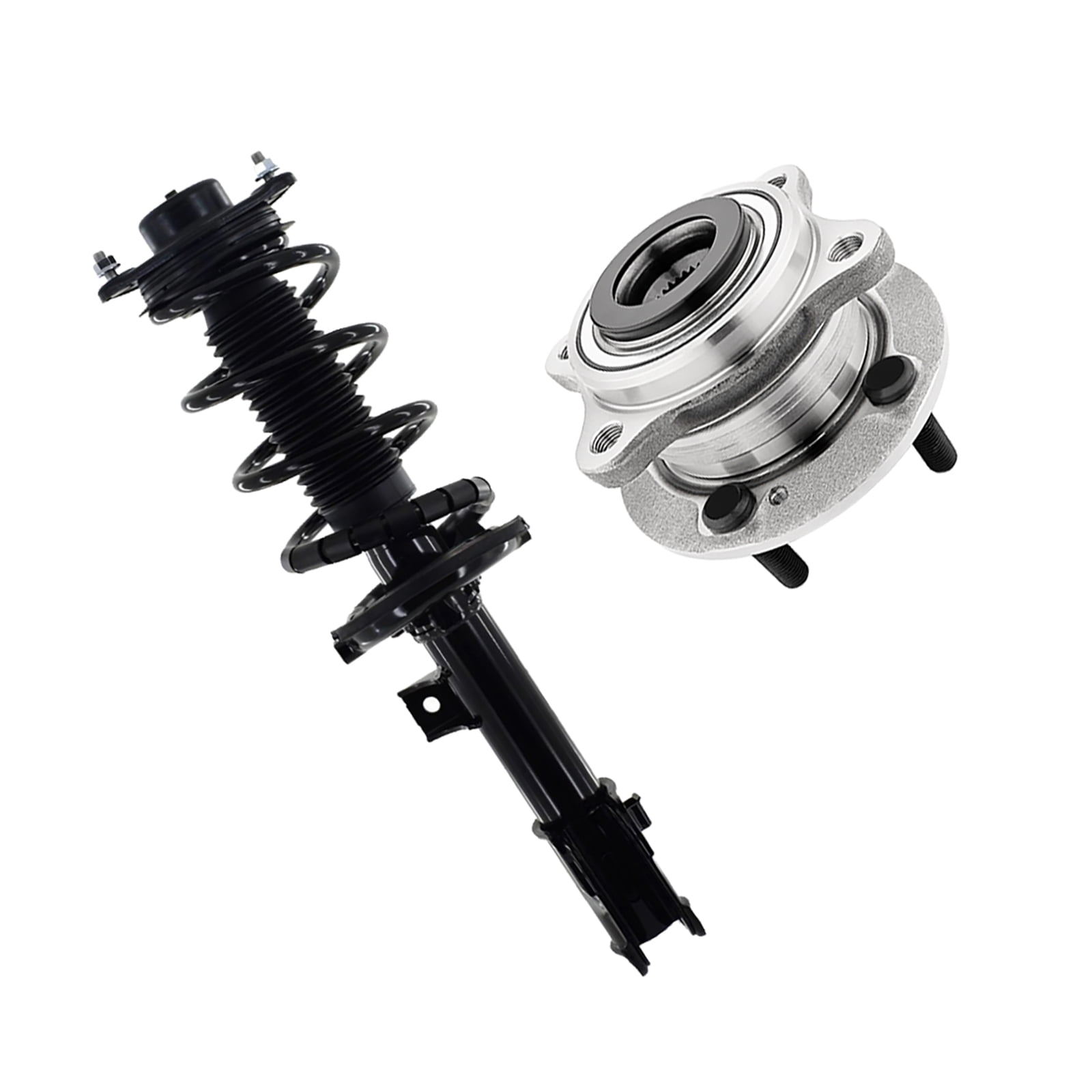 Front Right Quick Complete Strut-Coil Spring Assembly-Wheel Hub Bearing ...