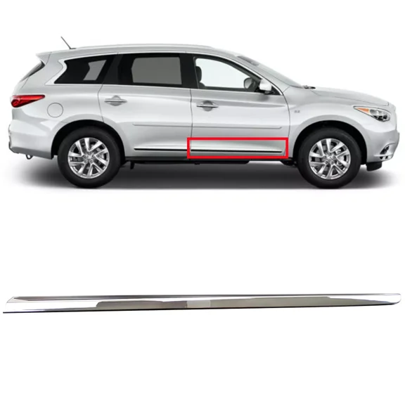 Front Right Side Door Chrome Moulding Trim For Infiniti JX35 2013 QX60 2014-2020
