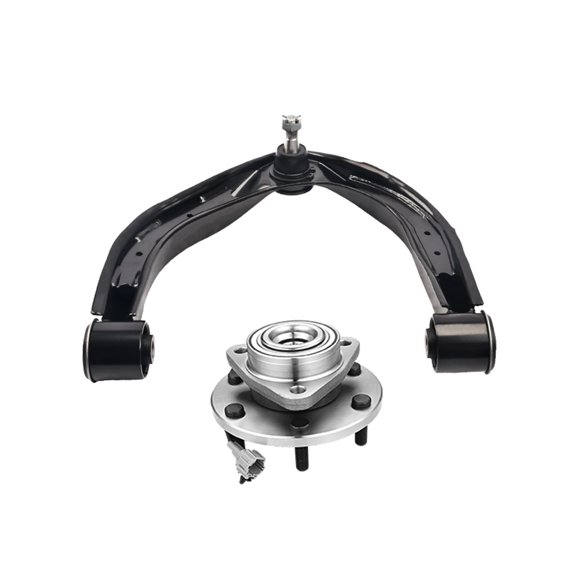 Front Right Upper Control Arm Ball Joint-Wheel Hub Bearing Assembly For 2004-2007 Nissan Titan