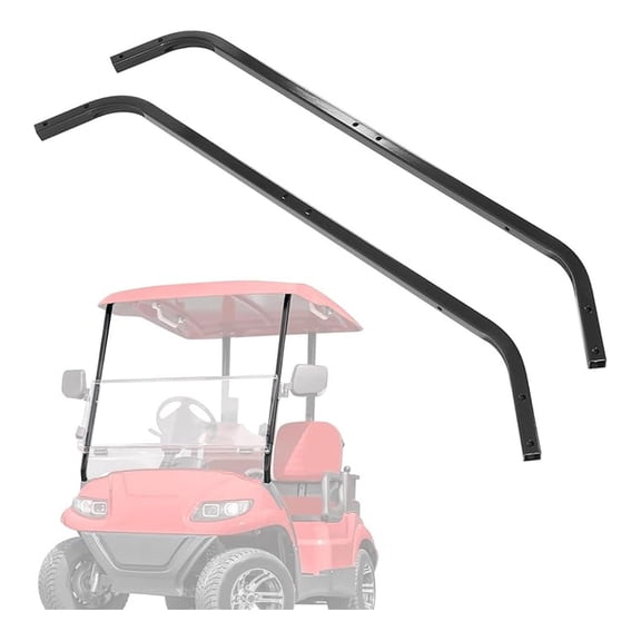 Front Roof Strut Compatible with Advanced Ev Advanced Icon Golf Cart Roof Support Black Steel Powder Coated