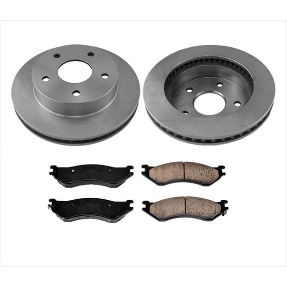Front Rotors Brake Pads for Dodge Ram 1500 Pick Up 4 Wheel Drive 00-01