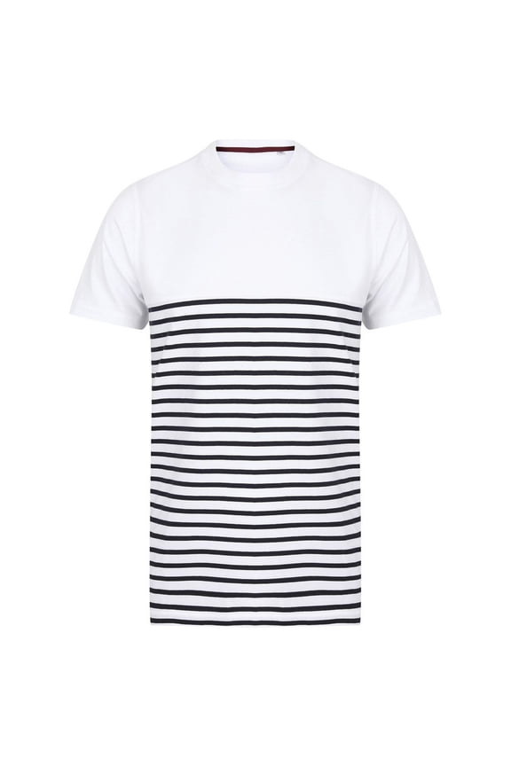 Front Row Adult Breton Striped Tagless T-Shirt