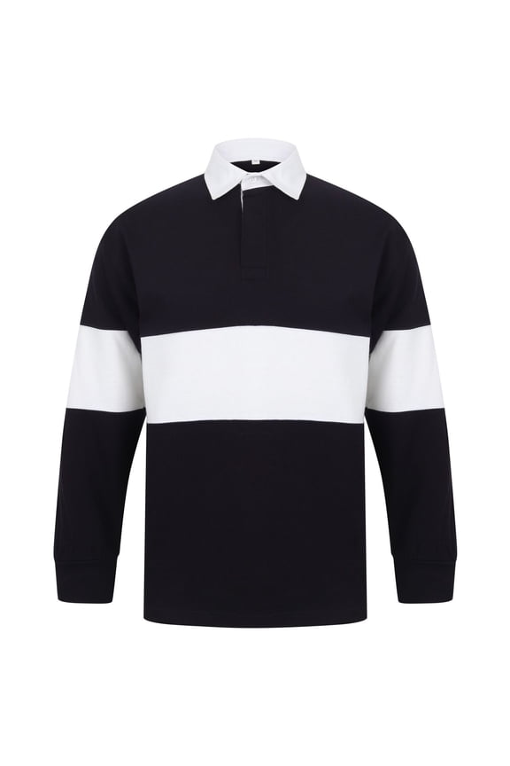Front Row Adults Panelled Tag Free Rugby Shirt