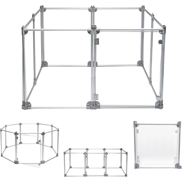 Front Row Foldable Dog Playpen Pen, Durable Portable Crate Kennel Safe