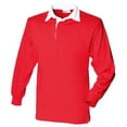 thumbnail image 1 of Front Row Long Sleeve Classic Rugby Polo Shirt, 1 of 3