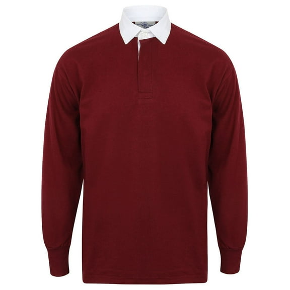 Front Row Long Sleeve Classic Rugby Polo Shirt